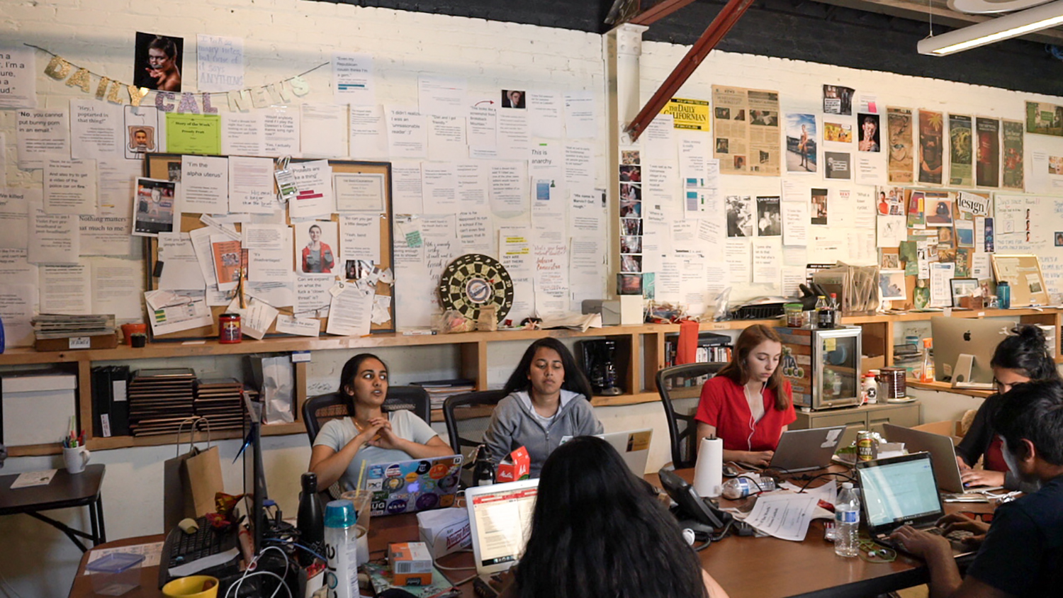Students meet at the The Daily Californian